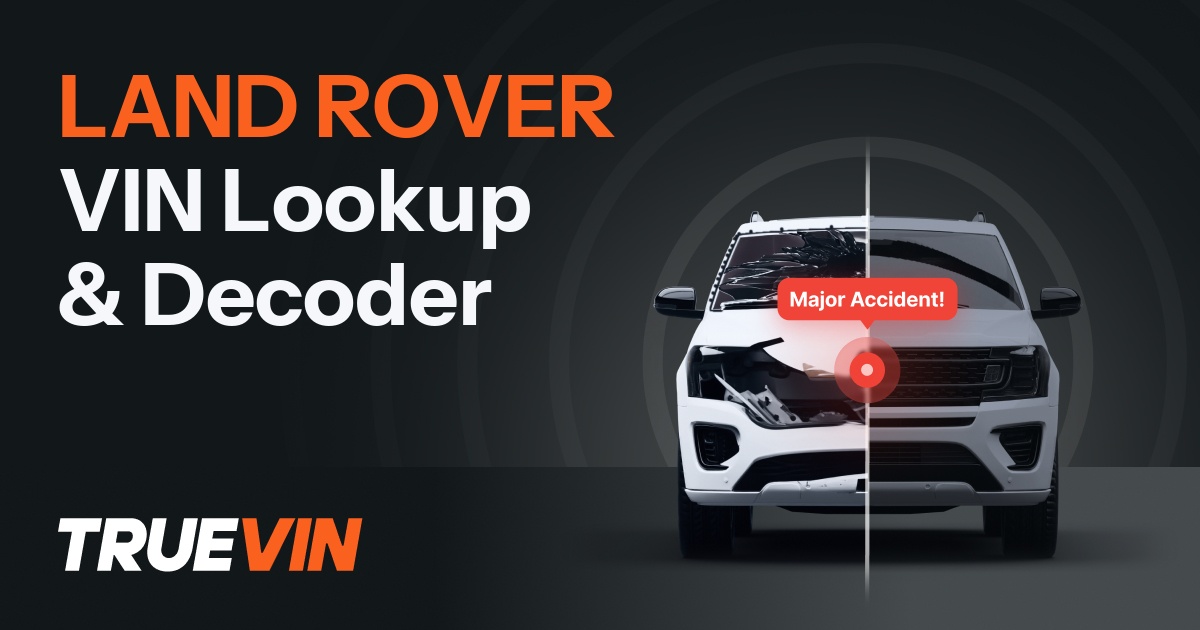LAND ROVER VIN Decoder & History Check | TrueVIN